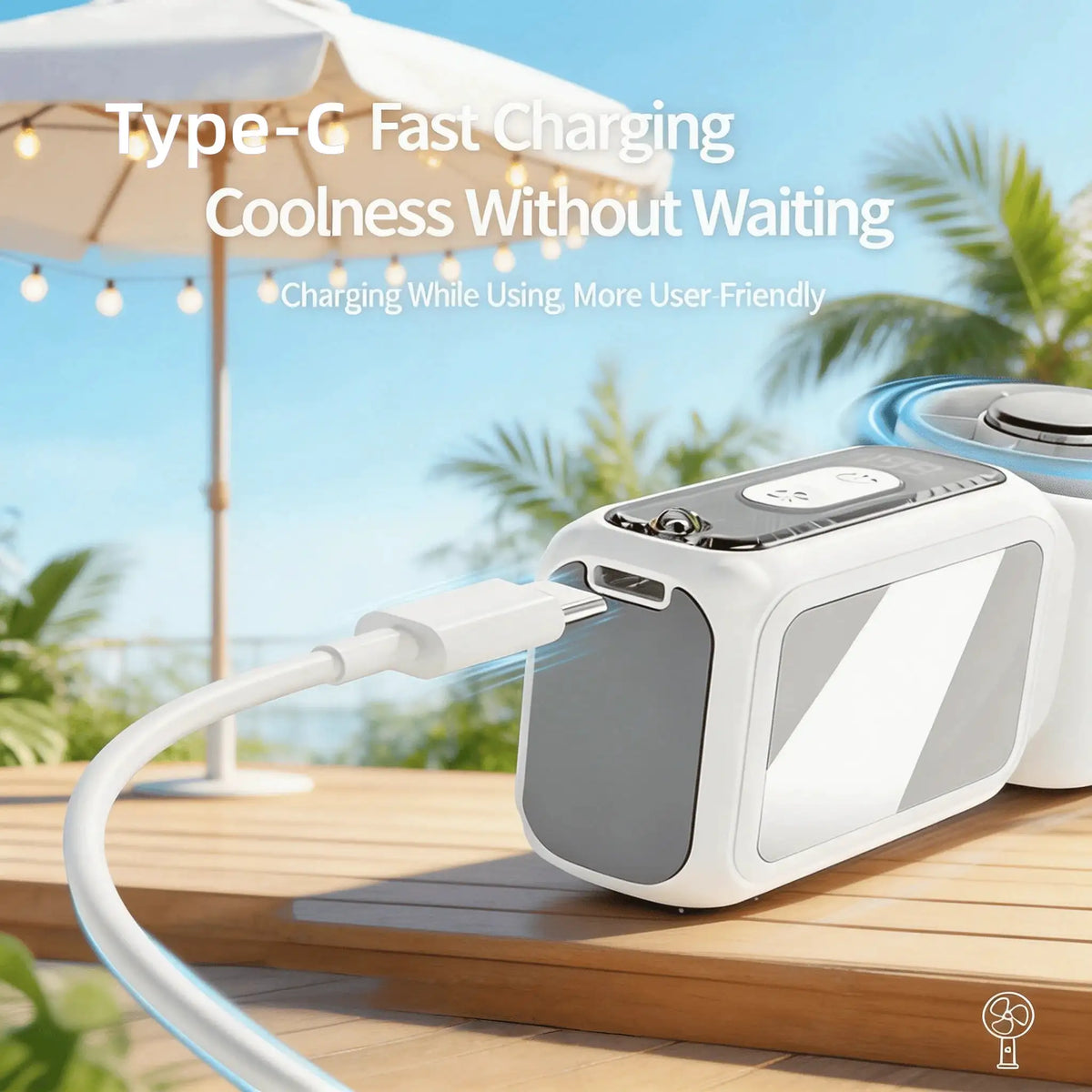 Portable Handheld Ice Cooling Fan — product image 5