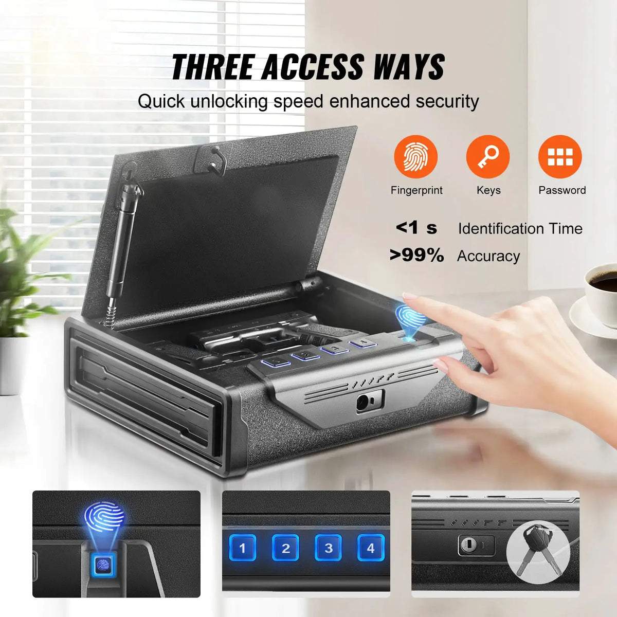 SucceBuy Steel Fingerprint Pistol Safe — product image 2