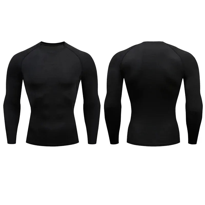 Men Compression Running Long Sleeve Tee Gym Sportswear