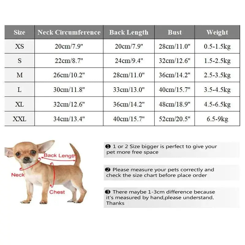 Windproof Winter Dog Jacket For Small Dogs Warm Coat