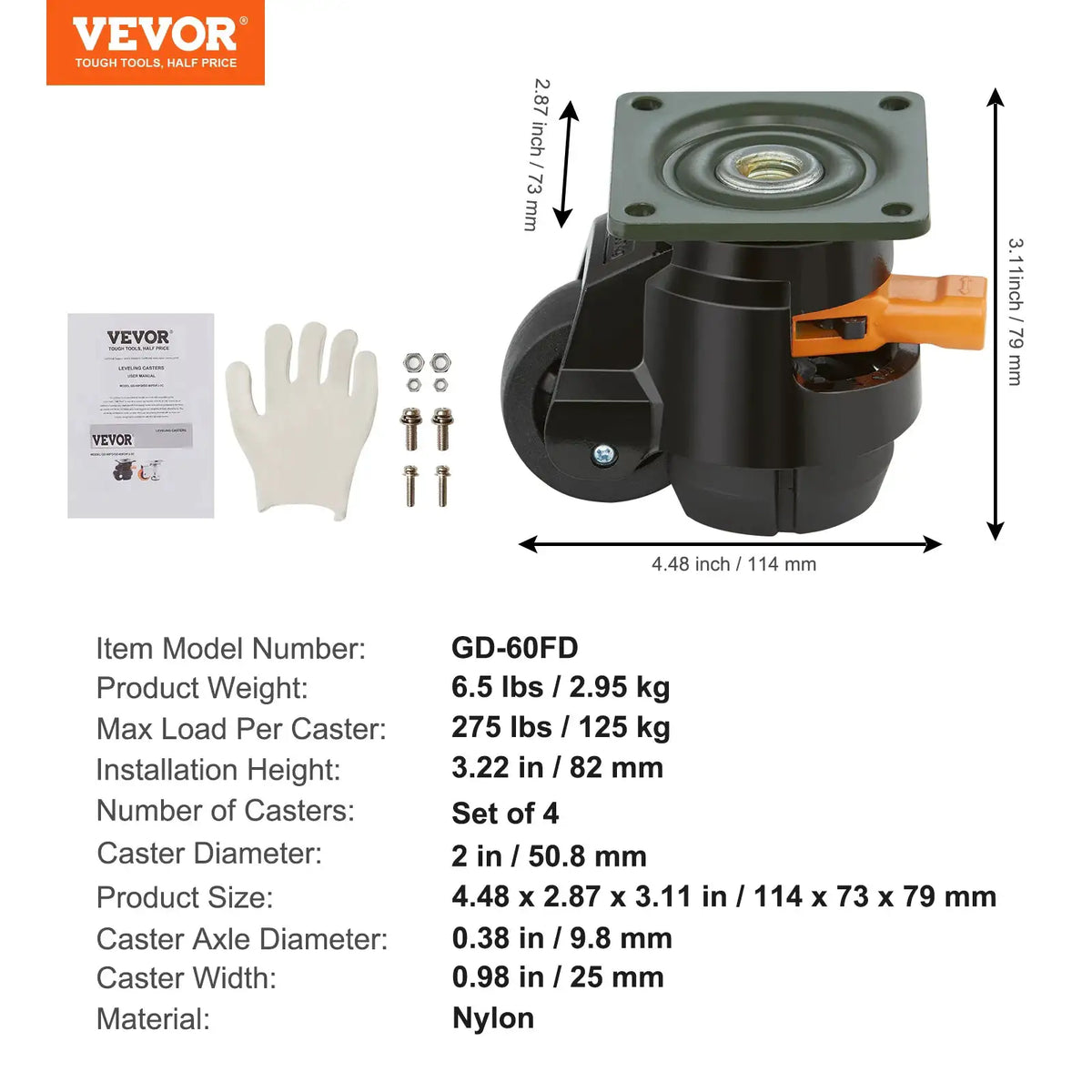 SucceBuy Pcs Leveling Casters — product image 8