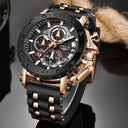 LIGE Luxury Chronograph Sports Watch Bold Style and Functionality