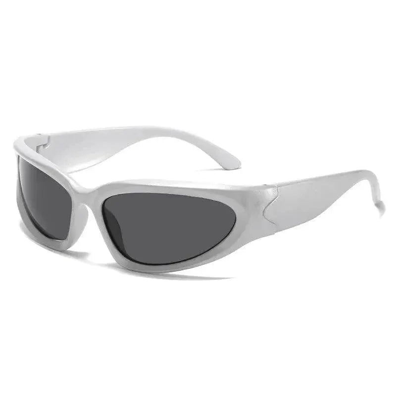 Unisex Oval Punk Sunglasses Y2K Fashion Style Trend