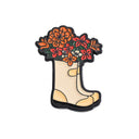 Whimsical Floral Enamel Pin Set for Backpacks and Brooches