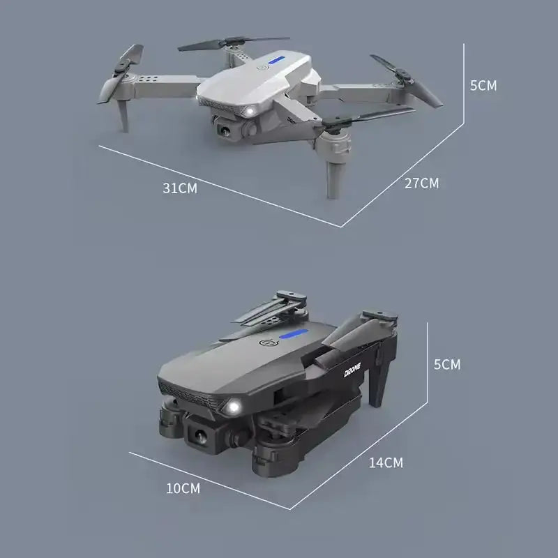 2026 New E88 Pro RC Drone 4K 1080P Wide Angle Dual HD Camera Foldable Quadcopter WiFi FPV Altitude Hold