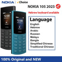 Original Nokia 105 4G 2023 Feature Phone Dual SIM Bluetooth
