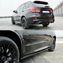 Gloss Black Carbon Fiber MP Style Side Skirt Extension BMW
