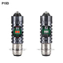 LED Motorcycle Light Bulb LED Fisheye Lens Dual Color White