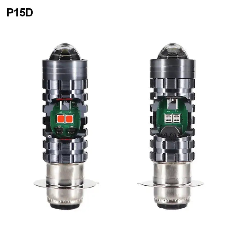 LED Motorcycle Light Bulb LED Fisheye Lens Dual Color White — product view 7