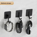 Stainless Steel Wall Hook Organizer For Towels And Keys