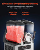 SucceBuy Commercial Slushy Machine Frozen Drink Machine Cups