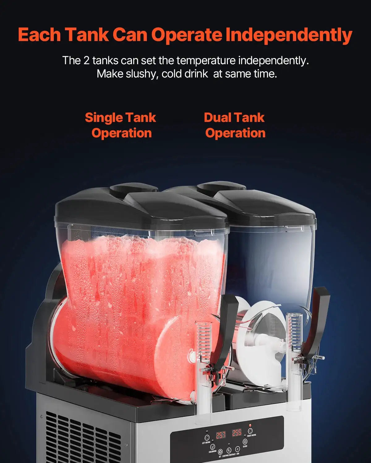 SucceBuy Commercial Slushy Machine Frozen Drink Machine Cups — product view 4