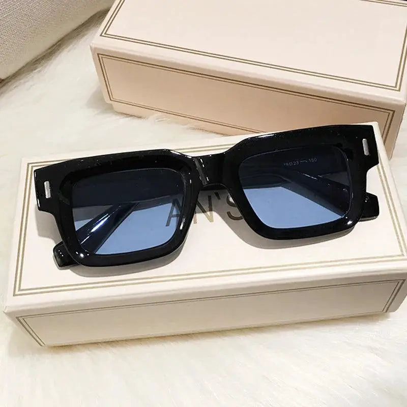 Unisex Ocean Color Square Sunglasses UV Protection