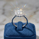 Sparkling Flower Moissanite Ring