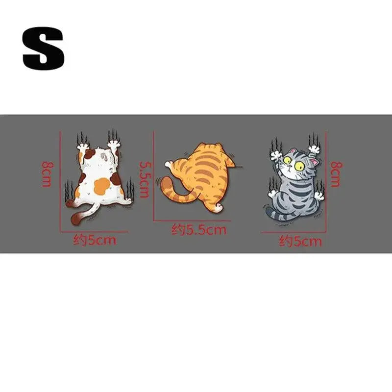 Funny Climbing Cat Car Stickers Creative Animal Decals