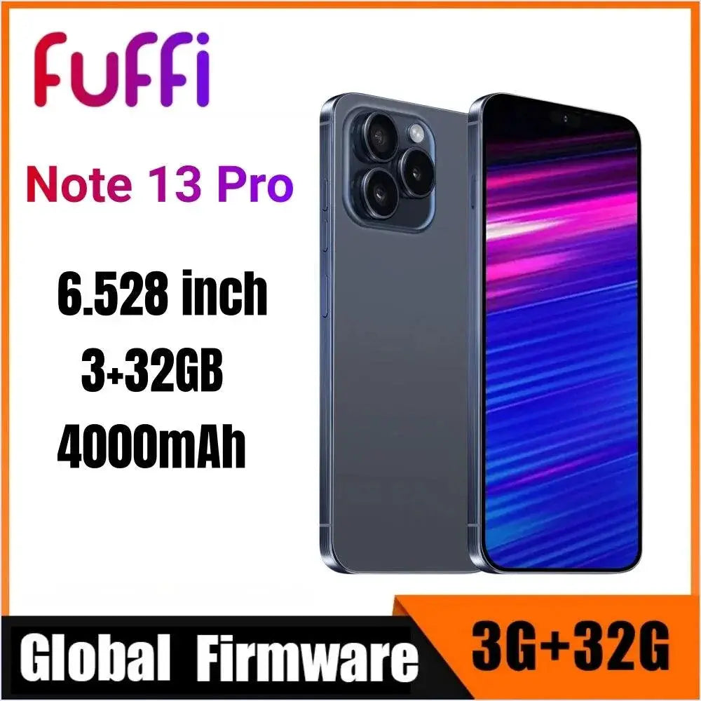 FUFFI-Note 13 Pro Smartphone 6.528 Inch Display 32GB Storage
