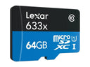Lexar High-Performance microSDXC Class Memory Card w/ SD for Portable Storage