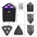 4 PCS Uking RGBW LED Battery Par Light