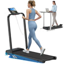 Space Saving Desk Treadmill With Incline Walking Pad Safety Bar