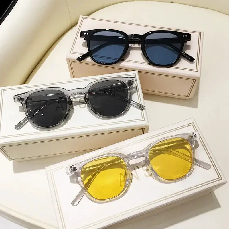 New Vintage Square Sunglasses Unisex Luxury Brand Style