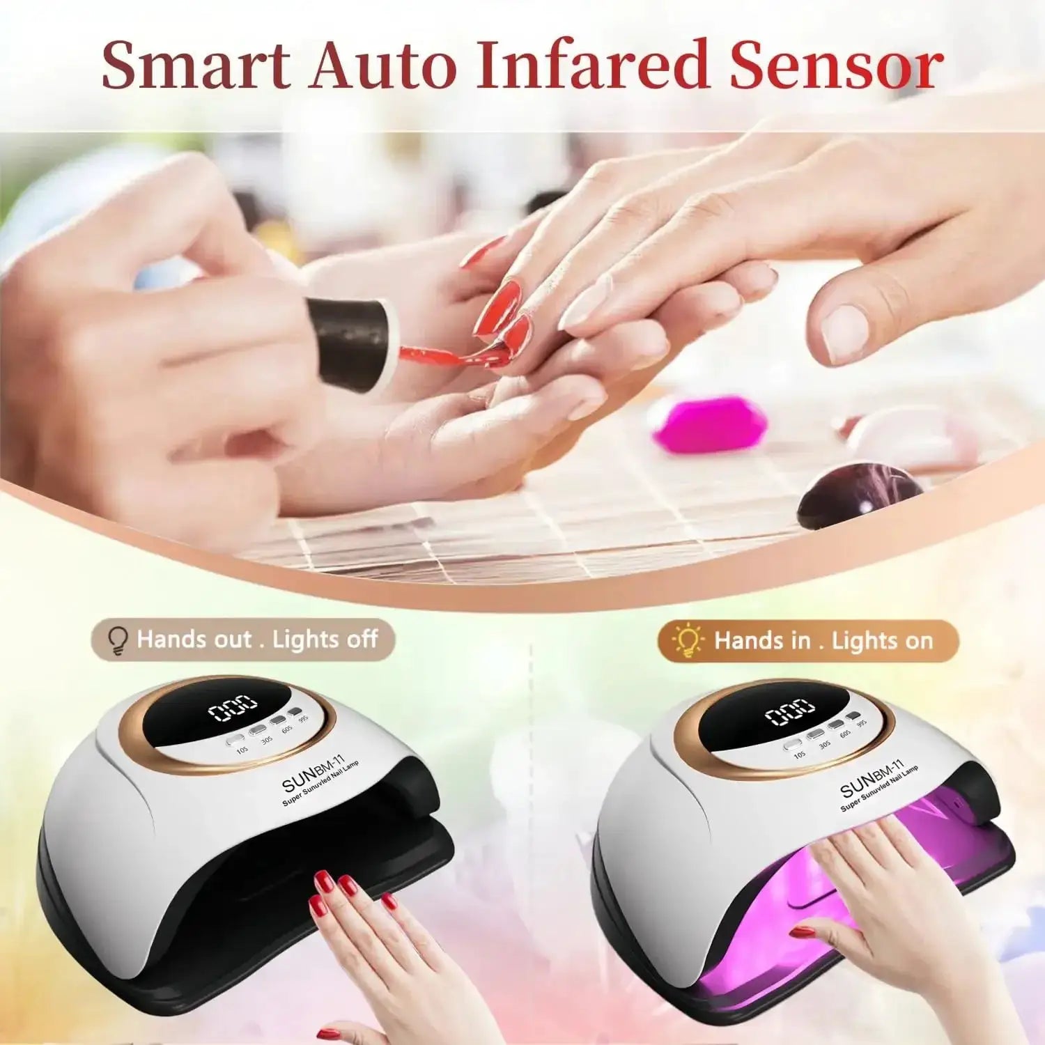 Professional UV LED Nail Lamp For Fast Curing Gel Polish