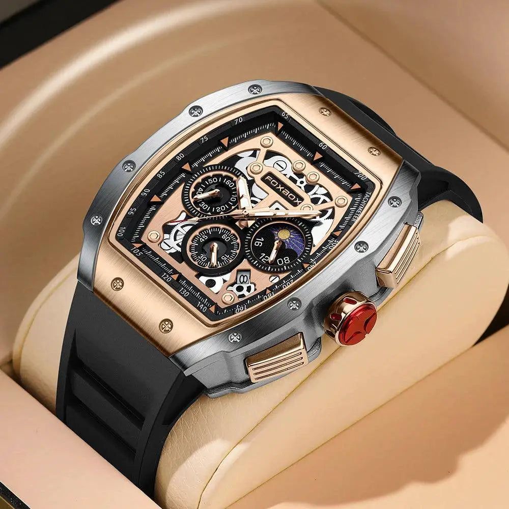 LIGE Urban Sports Chronograph Watch For Men Timepiece