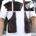 Medieval Leather Harness Holster Bag Hidden Anti-theft Wallet