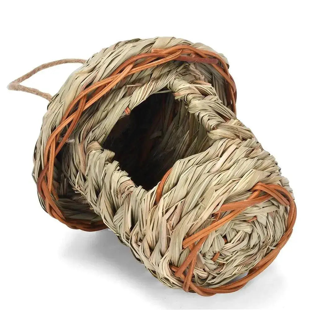 Handwoven Hummingbird Grass Nest House Natural Materials