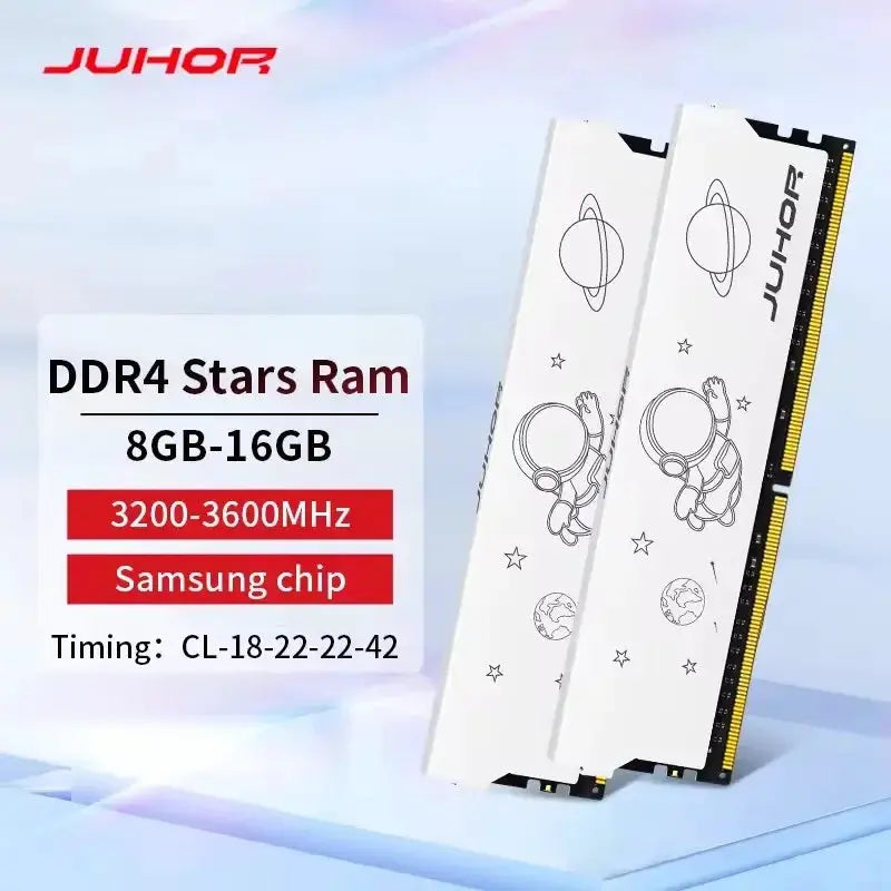 JUHOR DDR4 Desktop RAM 8GB 16GB 3200MHz 3600MHz Memory