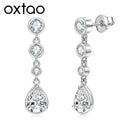 Oxtao Gold Moissanite Drop Earrings