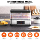 SucceBuy Tray Food Dehydrator Machine Stainless Steel Electric