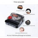 Contemporary DIY Mirror Wall Clock for Modern Living Rooms