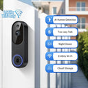 Never Miss A Visitor With 1080p Wireless Doorbell AI Motion Night Vision Audio