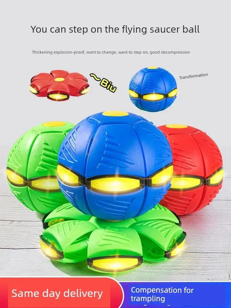 Elastic UFO Luminous Outdoor Sports Puzzle Stepping Ball Toy