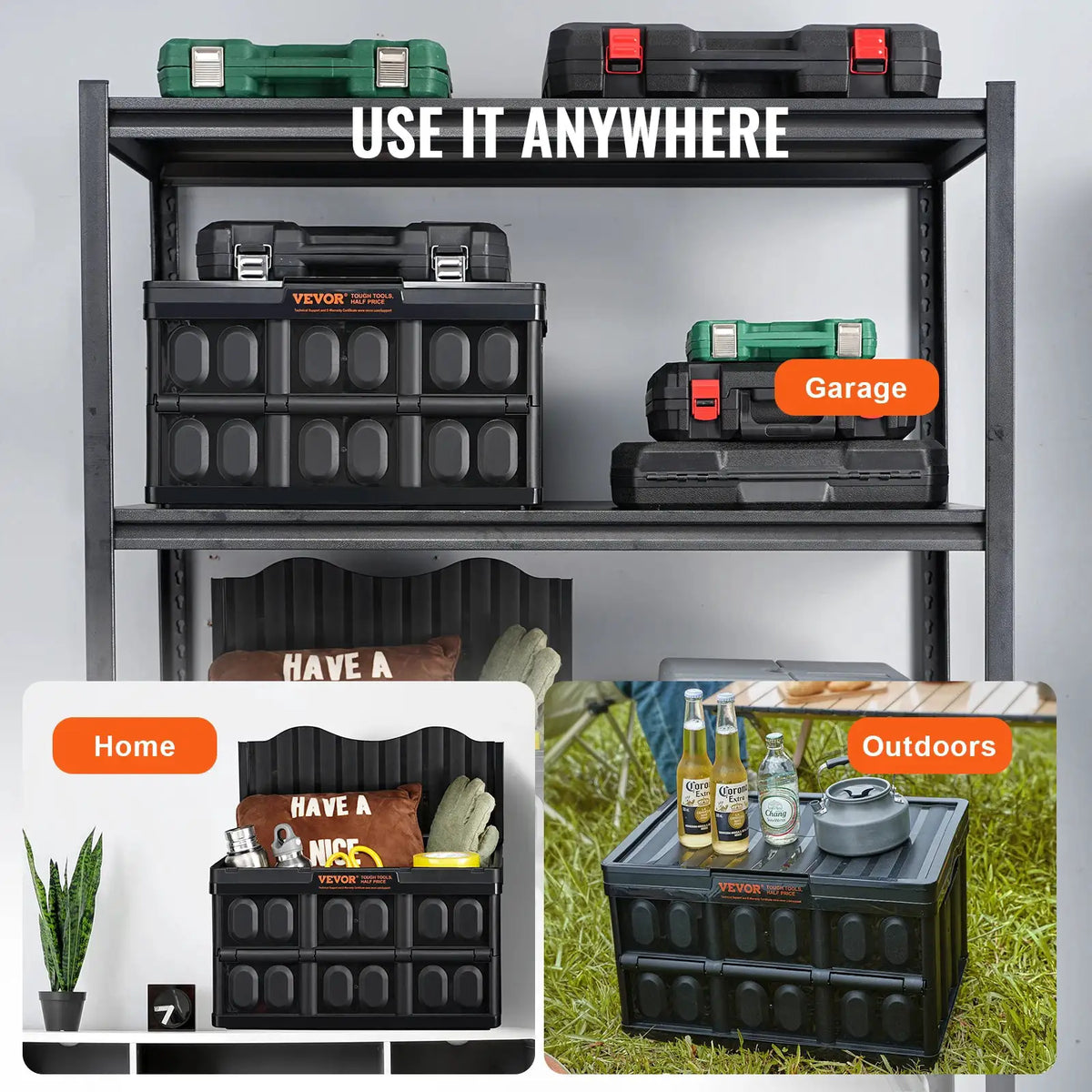 Collapsible Stackable Storage Bins Set — product image 6