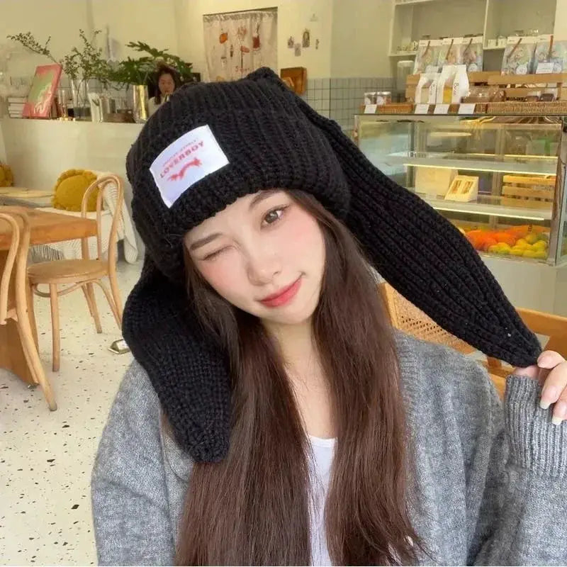 Unisex Thick Knit Beanie Balaclava Hat For Women And Men