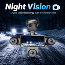 BCUOZ Dashcam with Super Night Vision - Front Rear