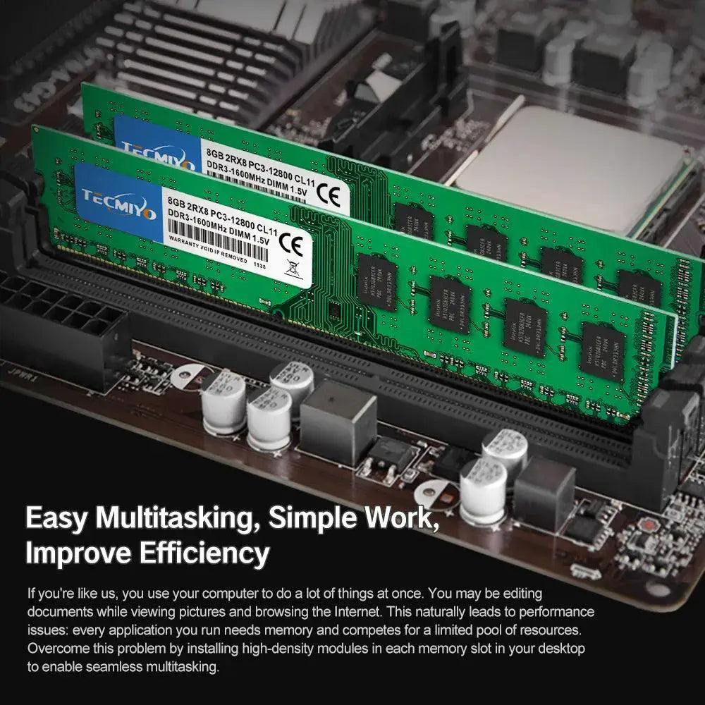 Super Desktop DDR3 RAM Kit High Performance Memory Upgrade