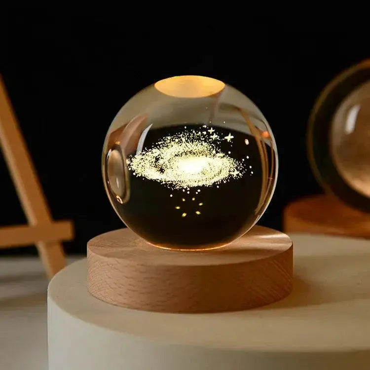 7 Color Solar System Saturn Crystal Ball LED Night Light