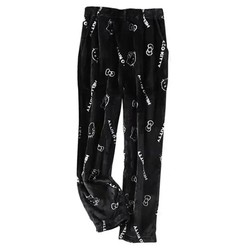 Cozy Hello Kitty Flannel Pajamas For Winter Comfort