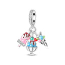 Sterling Silver Charm Summer Beach