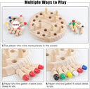 Wooden Memory Match Chess Game Educational Toy For All Ages