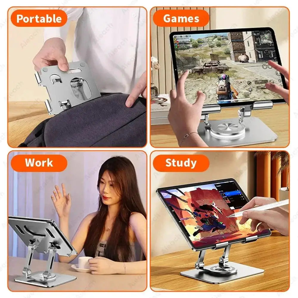 Swivel Tablet Stand With Rotating Base For iPad And Tablets