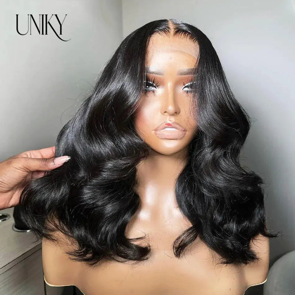 Premium Body Wave Lace Front Human Hair Wig Short Bob Style