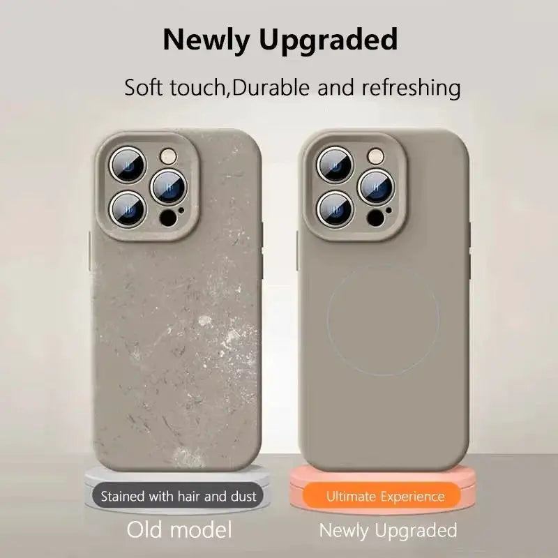 Original Liquid Soft Silicone For Magsafe Wireless Charge Magnetic Case For iPhone 18 17 16 Plus 15 14 13 12 Pro Max 11 Cover