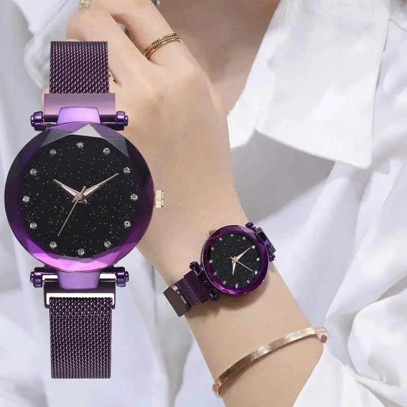Starry Night Womens Watch Night Sky Timepiece Design