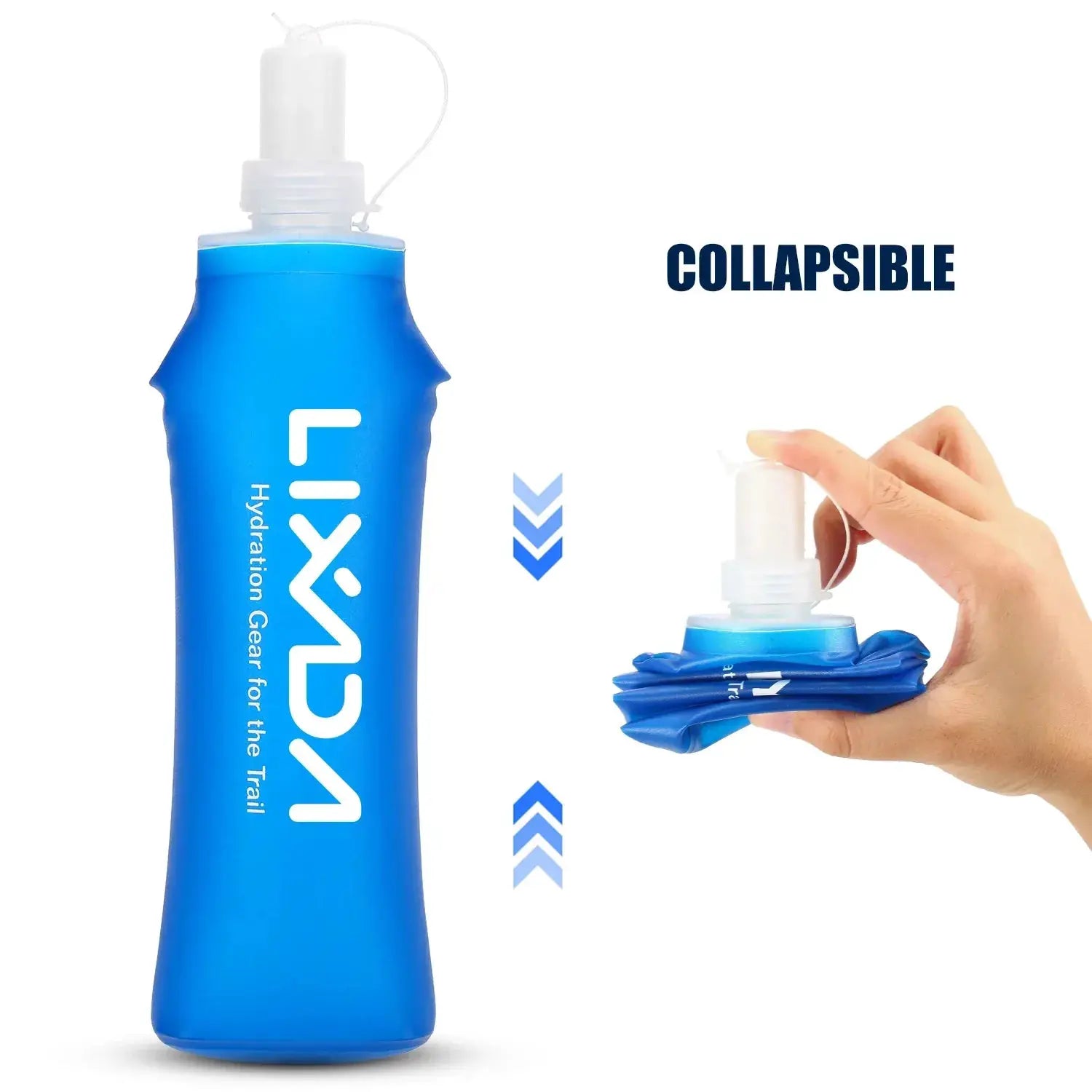 Lixada Folding TPU Soft Flask Water Bottle 500ml And 300ml