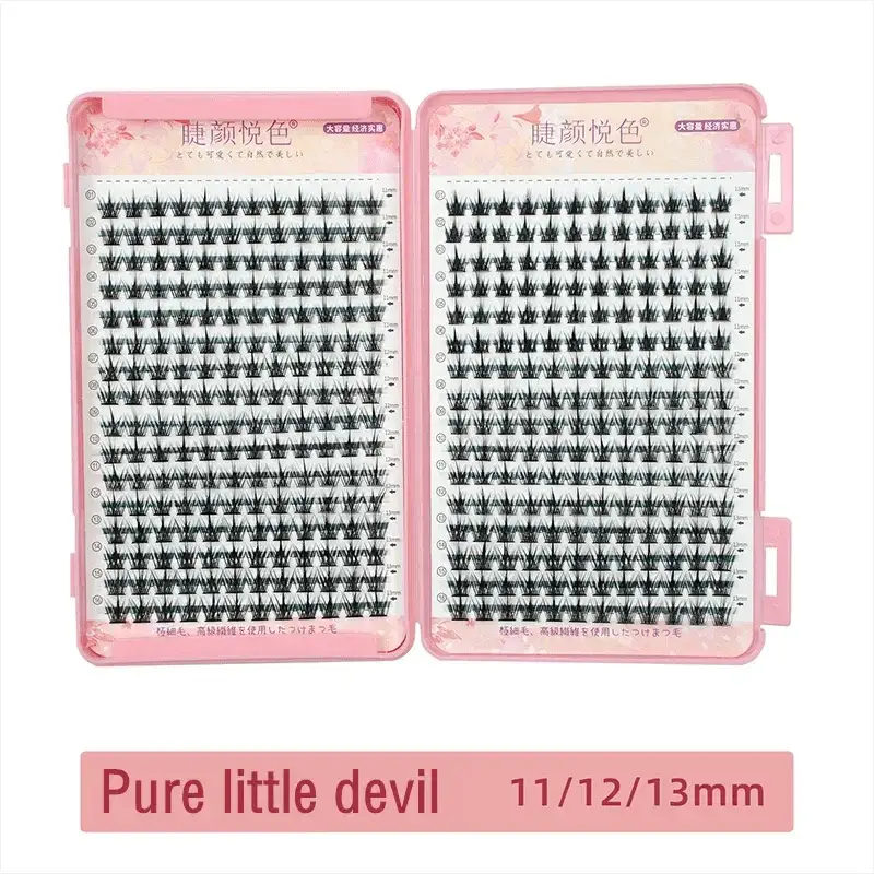 Premium Cluster Eyelash Extensions Kit 32 Rows Natural Look