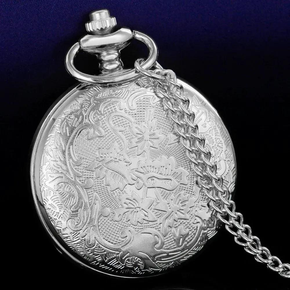 Elegant Vintage Starry Sky Pocket Watch Necklace Gift