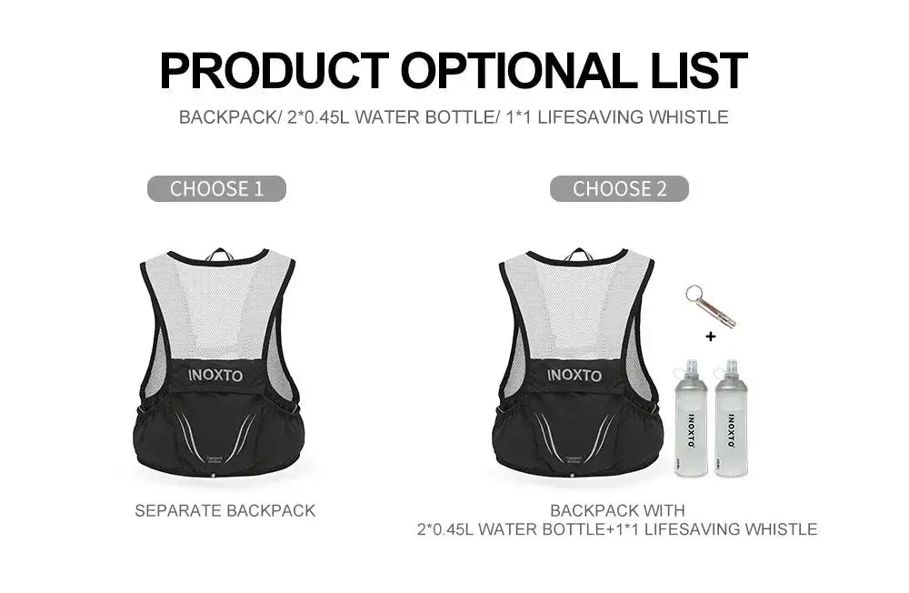 INOXTO Ultra Lightweight 2.5L Hydration Vest For Adventure